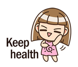 The cute little girl(Happy Father's Day) sticker #6066692