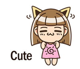 The cute little girl(Happy Father's Day) sticker #6066693