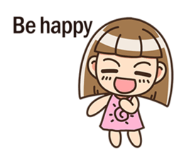 The cute little girl(Happy Father's Day) sticker #6066695