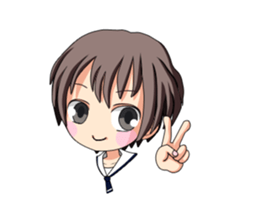 It is common Hiroshima girl sticker #6066730