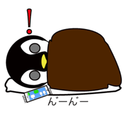 Penguin and pug sticker #6066741