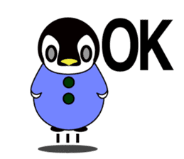 Penguin and pug sticker #6066753