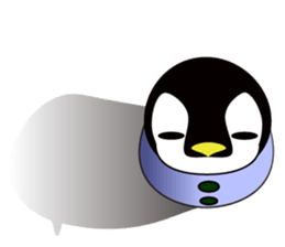 Penguin and pug sticker #6066756