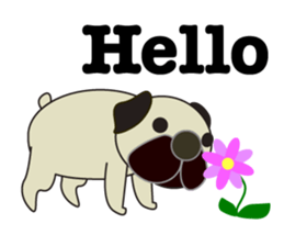 Penguin and pug sticker #6066765