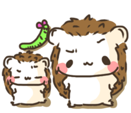 Hedgehog 'Hari-san' in summer sticker #6066896