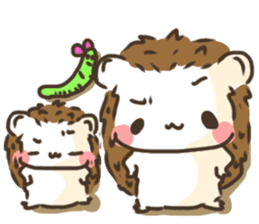 Hedgehog 'Hari-san' in summer sticker #6066896