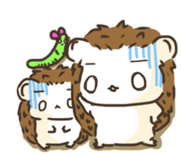 Hedgehog 'Hari-san' in summer sticker #6066898
