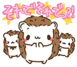 Hedgehog 'Hari-san' in summer sticker #6066899
