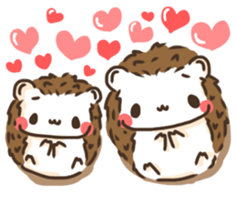 Hedgehog 'Hari-san' in summer sticker #6066900
