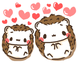 Hedgehog 'Hari-san' in summer sticker #6066900