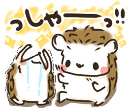 Hedgehog 'Hari-san' in summer sticker #6066903