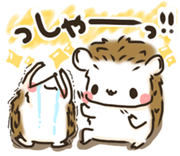 Hedgehog 'Hari-san' in summer sticker #6066903