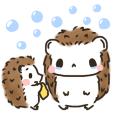 Hedgehog 'Hari-san' in summer sticker #6066908