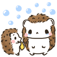 Hedgehog 'Hari-san' in summer sticker #6066908