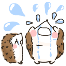 Hedgehog 'Hari-san' in summer sticker #6066909