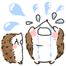 Hedgehog 'Hari-san' in summer sticker #6066909