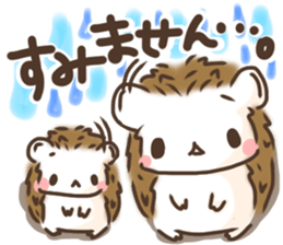 Hedgehog 'Hari-san' in summer sticker #6066910
