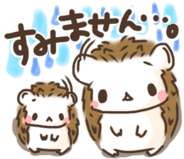 Hedgehog 'Hari-san' in summer sticker #6066910