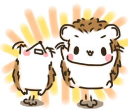 Hedgehog 'Hari-san' in summer sticker #6066913