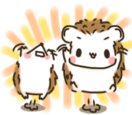 Hedgehog 'Hari-san' in summer sticker #6066913