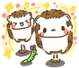 Hedgehog 'Hari-san' in summer sticker #6066919