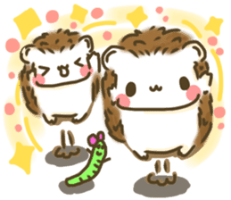 Hedgehog 'Hari-san' in summer sticker #6066919