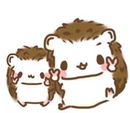 Hedgehog 'Hari-san' in summer sticker #6066922