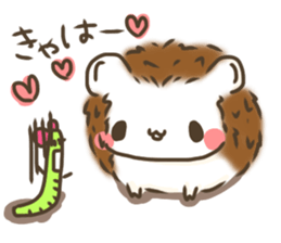Hedgehog 'Hari-san' in summer sticker #6066924