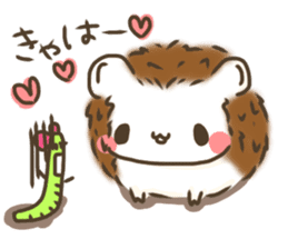 Hedgehog 'Hari-san' in summer sticker #6066924