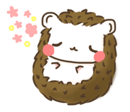 Hedgehog 'Hari-san' in summer sticker #6066926