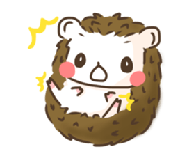 Hedgehog 'Hari-san' in summer sticker #6066927