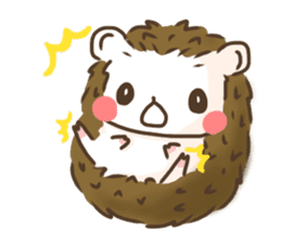 Hedgehog 'Hari-san' in summer sticker #6066927