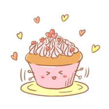 cup cake-san. sticker #6067256