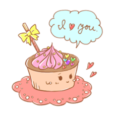 cup cake-san. sticker #6067257