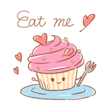cup cake-san. sticker #6067258