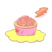 cup cake-san. sticker #6067259