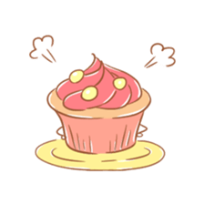 cup cake-san. sticker #6067262