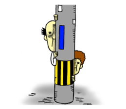 The freedom old man, sometimes Aunty. sticker #6068356