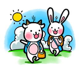 Hua rabbit & Mi sheep sticker #6068691