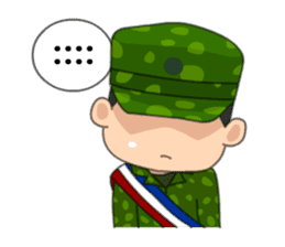 Taiwan cute army story sticker #6069886