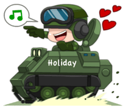 Taiwan cute army story sticker #6069894
