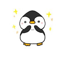 The head's penguin of a rice-ball-shaped sticker #6070301