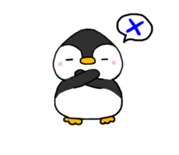 The head's penguin of a rice-ball-shaped sticker #6070318