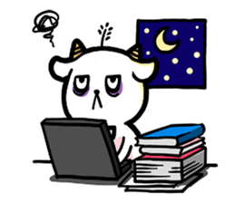 Hua rabbit & Mi sheep (part 2) sticker #6070370