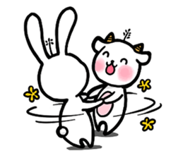 Hua rabbit & Mi sheep (part 2) sticker #6070372