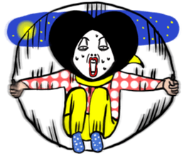 lovely heart hair Girl sticker #6070499