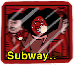 lovely heart hair Girl sticker #6070512