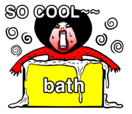 lovely heart hair Girl sticker #6070528