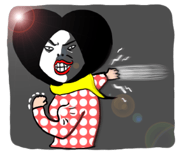 lovely heart hair Girl sticker #6070529