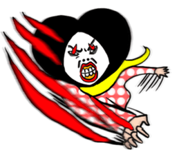 lovely heart hair Girl sticker #6070534